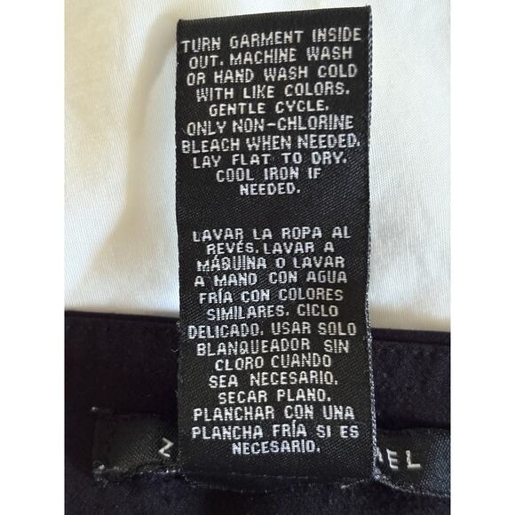 Zac & Rachel Womens 14 Stretch Black Pants, elastic waist, zip pockets - Picture 16 of 16